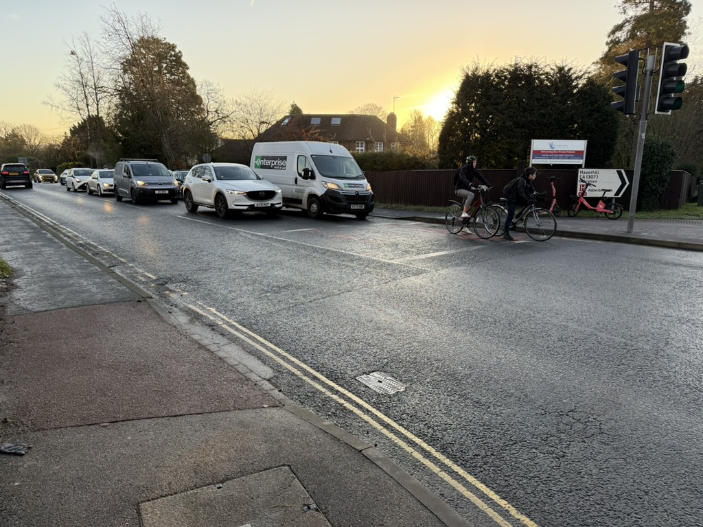Pedestrian Crossing on Hills and Long Road junction